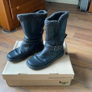 Dr.  Marten’s Sherpa Lined Leather Boots